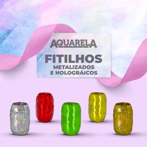 Fitilhos Decorativos Metalizados e Holográficos – Brilho e Estilo para Suas Decorações – São Paulo, SP por Aquarela Fitas