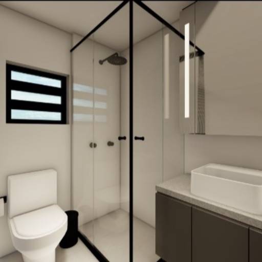 Box de Canto para Banheiro - Otimização de Espaço e Elegância - Curitiba, PR