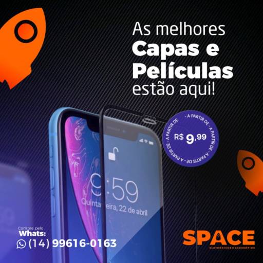 Películas Vidro Cerâmica Hidrogel - Máxima Proteção e Durabilidade para Seu Celular - São Manuel por Space São Manuel