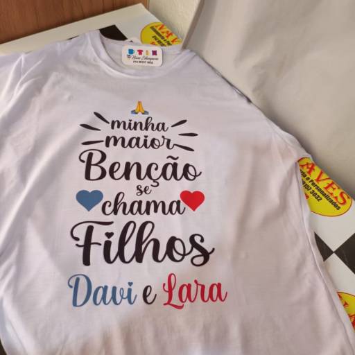 Camiseta Personalizada Religiosa - Qualidade e Expressão de Fé - São Manuel, SP