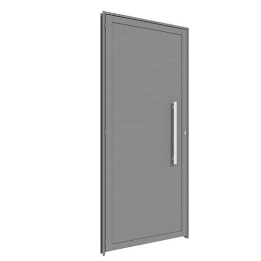 Portas de Giro com Puxador em Alumínio – Design e Resistência no Ninho Verde II Eco Residence por Portales Portas e Janelas