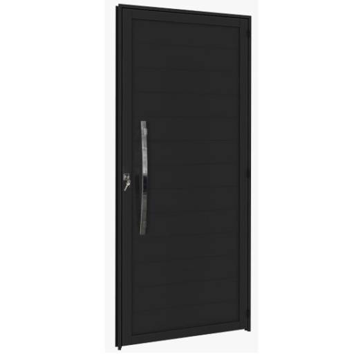 Portas de Giro com Puxador em Alumínio – Design e Resistência no Ninho Verde II Eco Residence por Portales Portas e Janelas