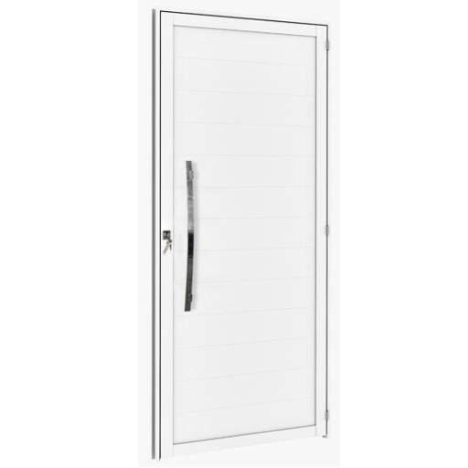 Portas de Giro com Puxador em Alumínio – Design e Resistência no Ninho Verde II Eco Residence por Portales Portas e Janelas