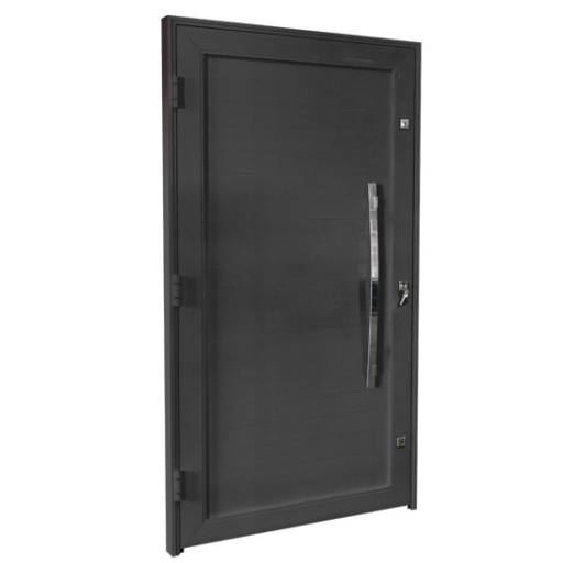 Portas de Giro com Puxador em Alumínio – Design e Resistência no Ninho Verde II Eco Residence por Portales Portas e Janelas