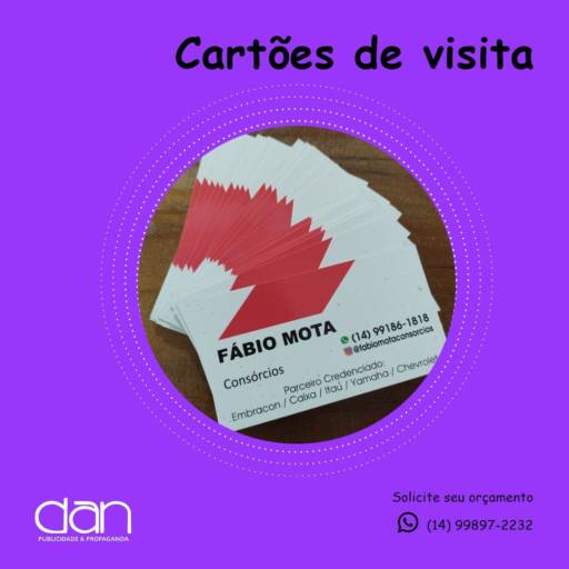 Cartão de Visita: Impacto e Profissionalismo - São Manuel, SP