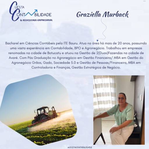 Comprar o produto de Contadora Especializada para Soluções Contábeis Personalizadas – Graziella Michelin Murback em Botucatu em Contabilidade pela empresa Cuesta Contabilidade em Botucatu, SP por Solutudo