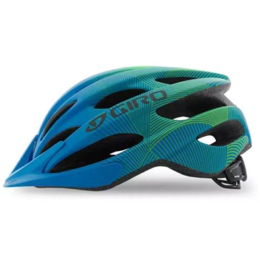 Capacete Ciclismo Giro Raze Com Viseira Azul e Verde Tam 50-57 por BIKESHOP BY PRÓ-BIKE 