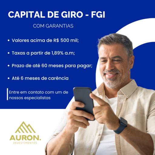 Capital de Giro FGI - Crédito Facilitado para Empresas - Avaré, SP por Auron Investimentos 