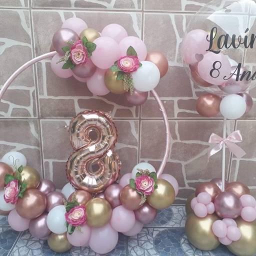 Kit Personalizado de Balões - Decoração Exclusiva com Guirlanda e Bubble em São Manuel, SP