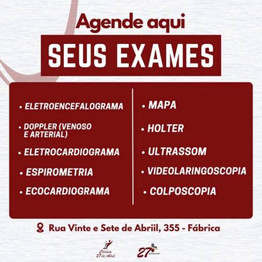 Agende aqui seus EXAMES