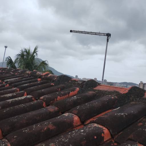 Instalação de Antena Proeletronic 22 Elementos para Quatro Pontos no Bairro Tude Bastos na Praia Grande São Paulo
