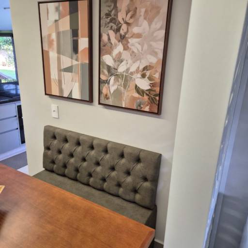 Canto Alemão em Tecido Impermeável Aqua por A.D.E.S Estofados