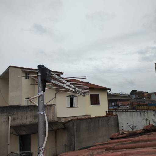 Antena Imagevox 22 elementos instalada para quatro pontos no bairro Parque São Vicente em Mauá em 07/11/2024