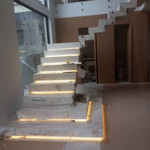 Escada Revestida em Porcelanato