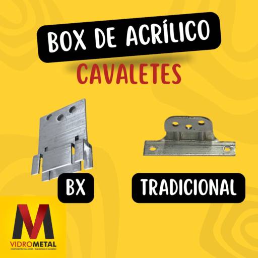 Comprar o produto de Peças para Box de Acrílico em Componentes para Vidraçaria pela empresa VidroMetal em Marília, SP por Solutudo