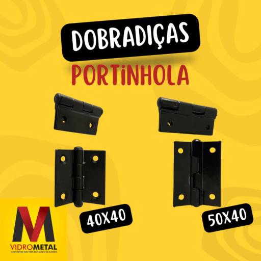 Comprar o produto de Dobradiças em Componentes para Vidraçaria pela empresa VidroMetal em Marília, SP por Solutudo