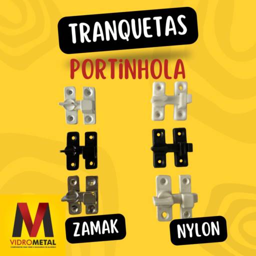 Comprar o produto de Tranquetas em Componentes para Vidraçaria pela empresa VidroMetal em Marília, SP por Solutudo