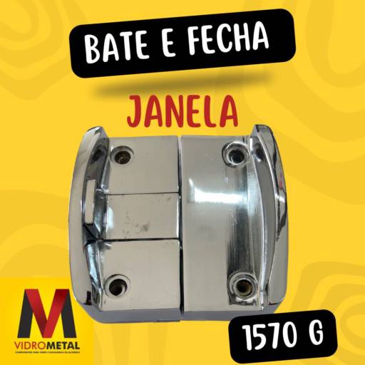 Comprar o produto de Bate e Fecha em Componentes para Vidraçaria pela empresa VidroMetal em Marília, SP por Solutudo