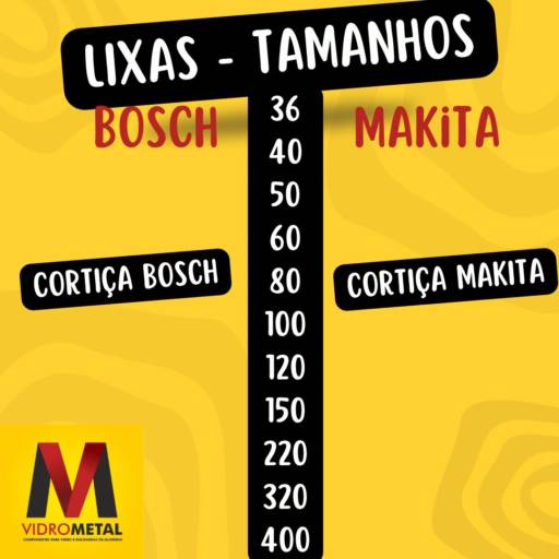 Lixas Bosch por VidroMetal