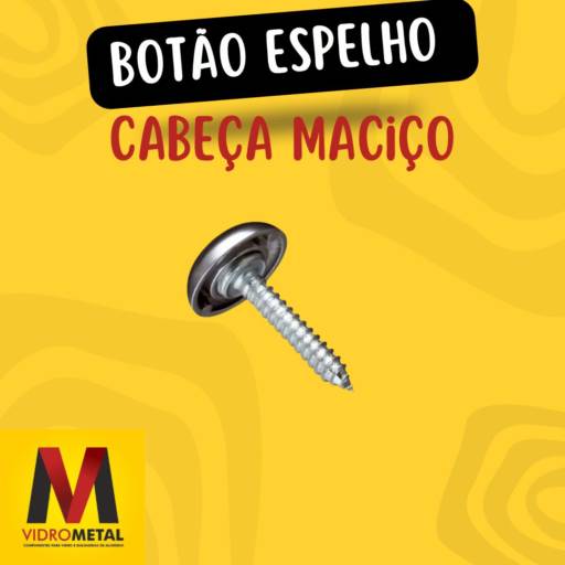 Botão Espelho por VidroMetal