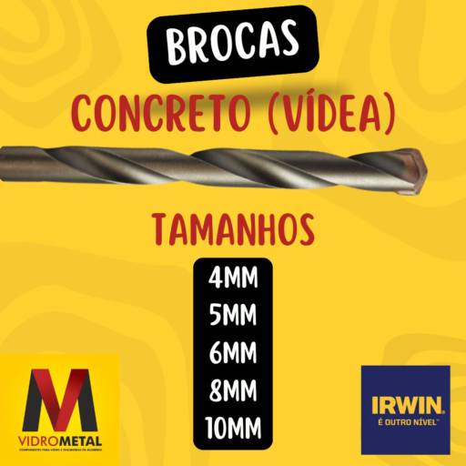 Comprar o produto de Brocas em Componentes para Vidraçaria pela empresa VidroMetal em Marília, SP por Solutudo