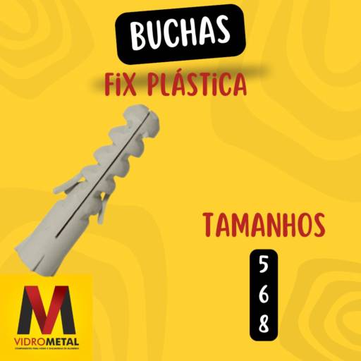 Comprar o produto de Buchas em Componentes para Vidraçaria pela empresa VidroMetal em Marília, SP por Solutudo