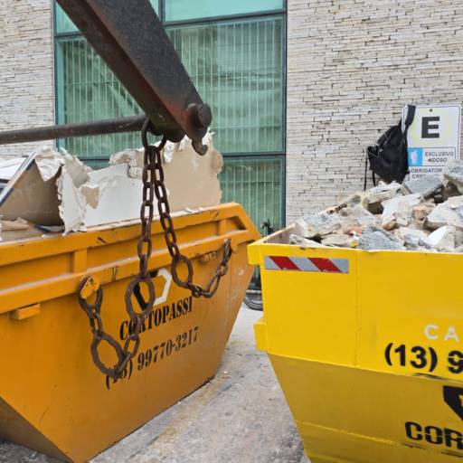 Aluguel de Caçambas na Enseada, Guarujá, SP
