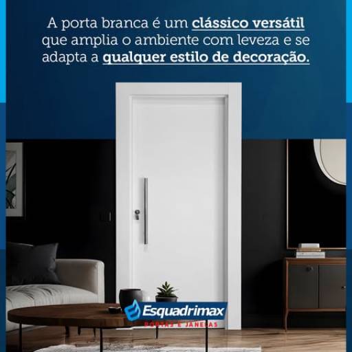 Comprar o produto de Porta Branca em Portas e Janelas pela empresa Esquadrimax em Botucatu, SP por Solutudo