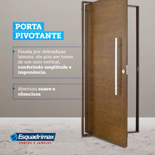 Comprar o produto de Porta Pivotante em Pivotantes pela empresa Esquadrimax em Botucatu, SP por Solutudo