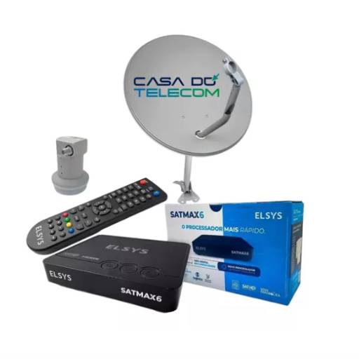  Instalação da Nova Parabólica Digital 5G Banda Ku Satmax 6 Elsys - Sinal de Qualidade em Cândido Mota/SP