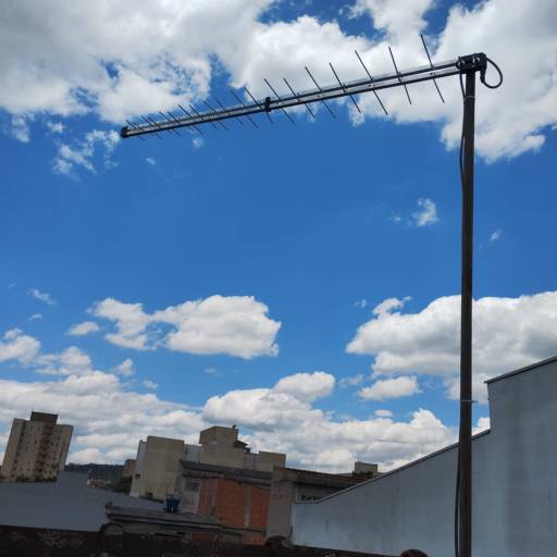 Antena Proeletronic 38 elementos instalada para dois pontos no Bairro Vila João Ramalho em Santo André em 16/12/2024