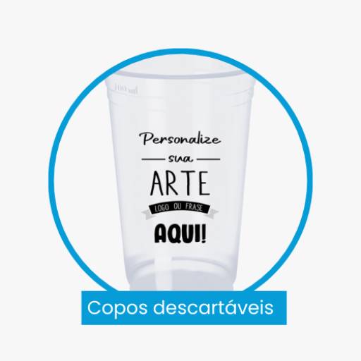 Copos descartáveis personalizados