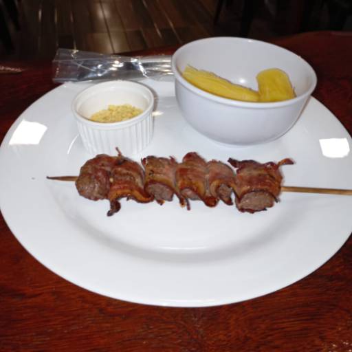 Espetinho de Filé com Bacon por Recantu´s Food 
