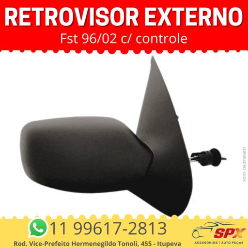 Retrovisor Externo Fiesta 96/02 c/ controle em Itupeva, SP por Spx Acessórios e Autopeças
