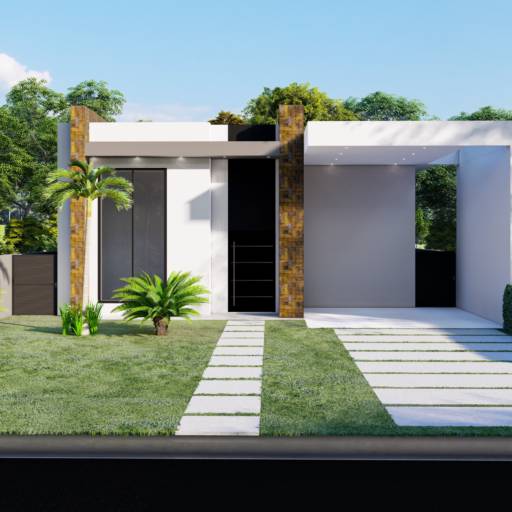 Maquete 3D - Visualização Realista de Projetos no Santa Bárbara Resort Residence, SP por Bruna Ortega Engenharia