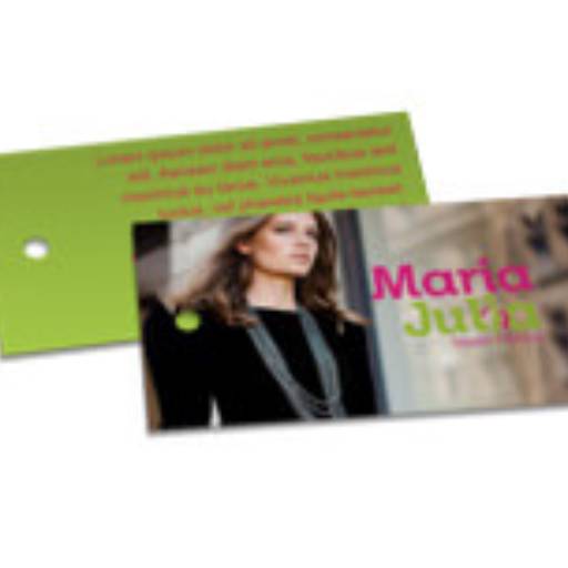 TAG PADRÃO FURO - COUCHÊ 250G - VERNIZ UV TOTAL FRENTE em São José do Rio Preto, SP por Public Gráfica e Brindes