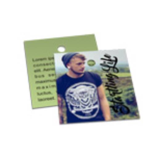 TAG PADRÃO FURO - COUCHÊ 250G - VERNIZ UV TOTAL FRENTE em São José do Rio Preto, SP por Public Gráfica e Brindes