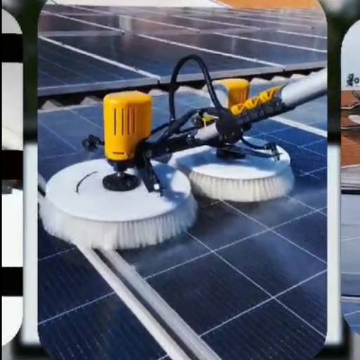 Escova Giratória para Limpeza Energia Solar MK
