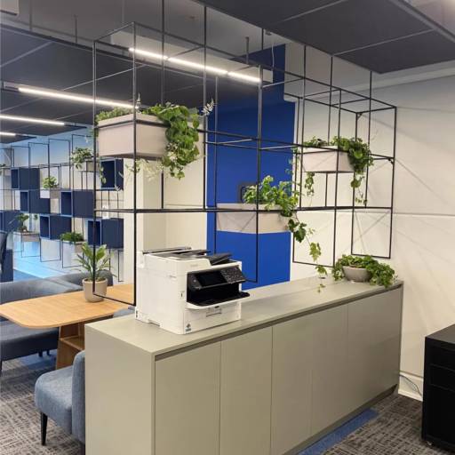 Projeto de Móveis Planejados realizado para a empresa Lyncas por MOBID Marcenaria