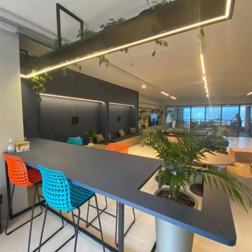 Projeto de Móveis Planejados realizado para a empresa Lyncas por MOBID Marcenaria