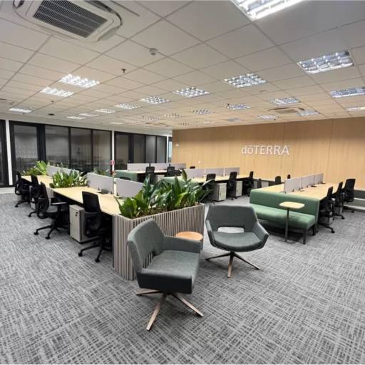 Projeto de Móveis Planejados realizado para a empresa dōTERRA por MOBID Marcenaria