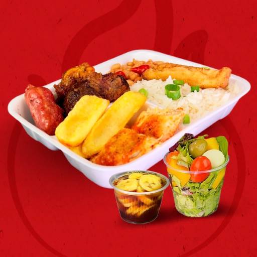 Marmitex Quadradinha Individual – Completa e Prática em Lençóis Paulista por Golden Grill e Eventos