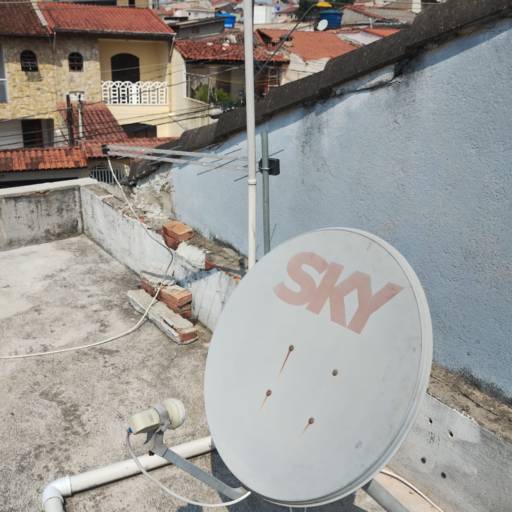 Instalação de Antenas Banda Ku Satélite Stone C2 70W e Intelsat E14 65W no Jardim Marek - Santo André/SP