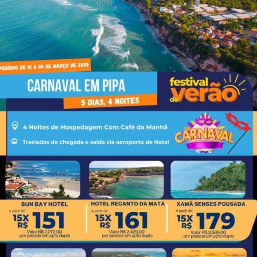 Festival de Verão: Carnaval em Destinos Incríveis! por Blend Way Viagens