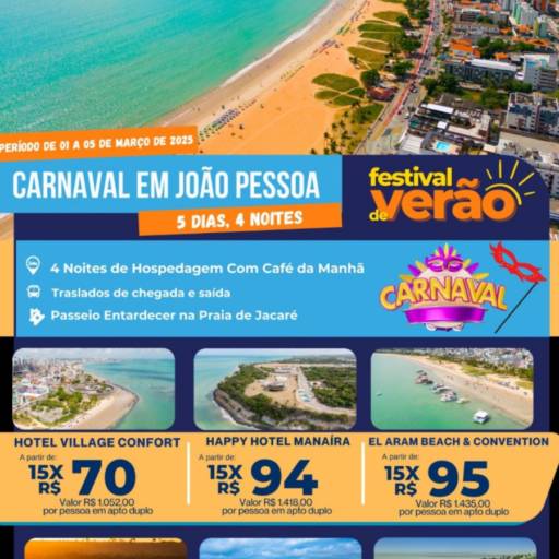 Festival de Verão: Carnaval em Destinos Incríveis! por Blend Way Viagens
