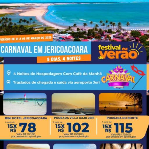 Festival de Verão: Carnaval em Destinos Incríveis! por Blend Way Viagens