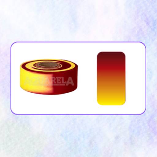 FITA TNT - 3 - VERMELHO/AMARELO por Aquarela Fitas