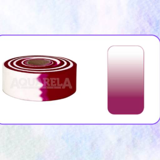 FITA TNT - 4 - VERMELHA/BRANCO por Aquarela Fitas