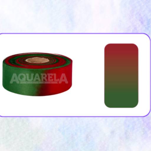 FITA TNT - 5 - VERM./VERDE NATAL por Aquarela Fitas