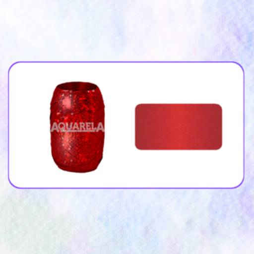 FITILHO - 01 - HOLOGRÁFICO VERMELHO por Aquarela Fitas